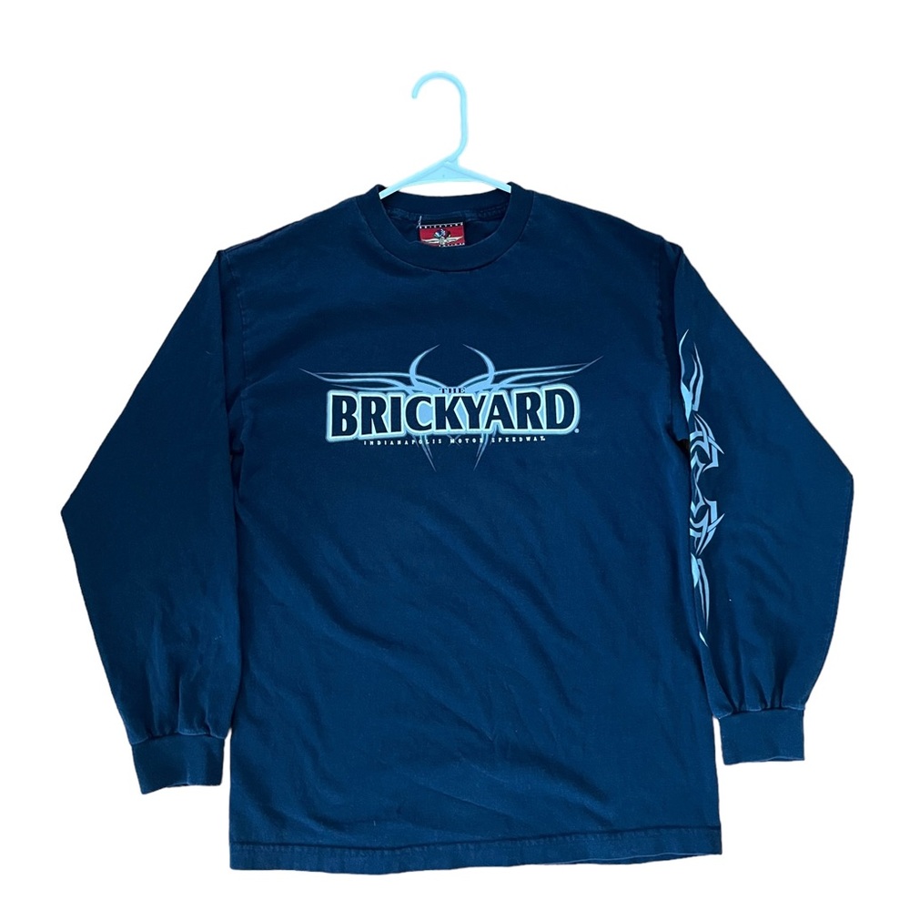 Backyard Indiana Motor Speedway Mens Long Sleeve Shirt Size Large